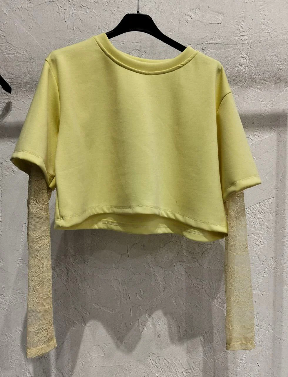 MAGLIA CON MANICHE IN PIZZO - Image 4